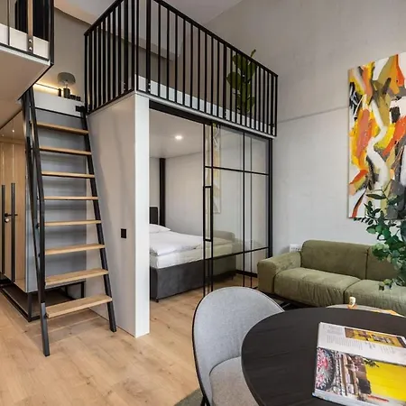 Luxury Design Loft Escape In Apartment Riga